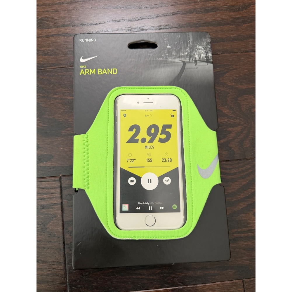 Nike Lean Arm Band Electric Green Running Smartphone Case N0001324307OS